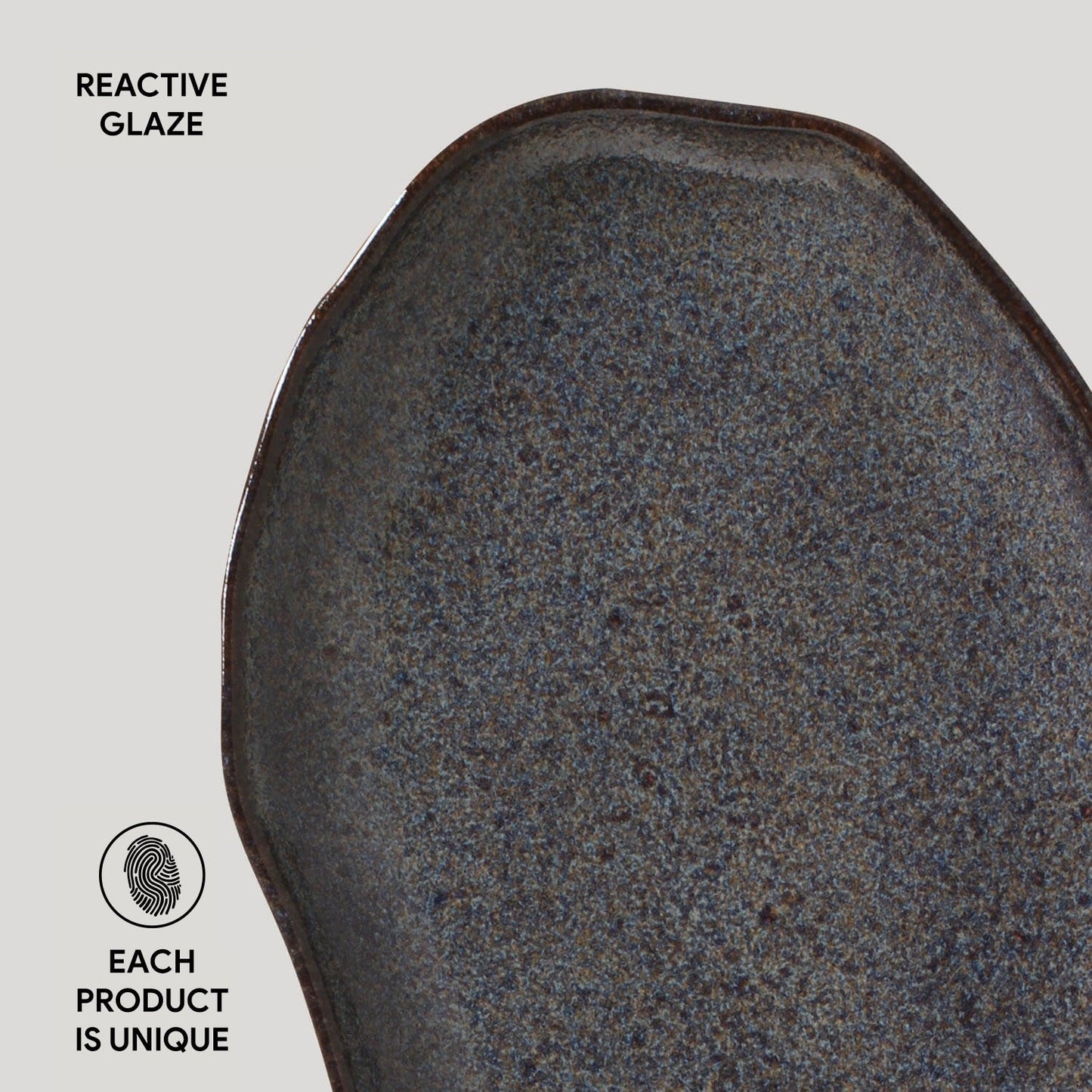 Porto Brasil TITANIUM SHALLOW OVAL PR MEDIUM BIO STONEWARE dia. 11.81x7.87" SKU: '14831109401