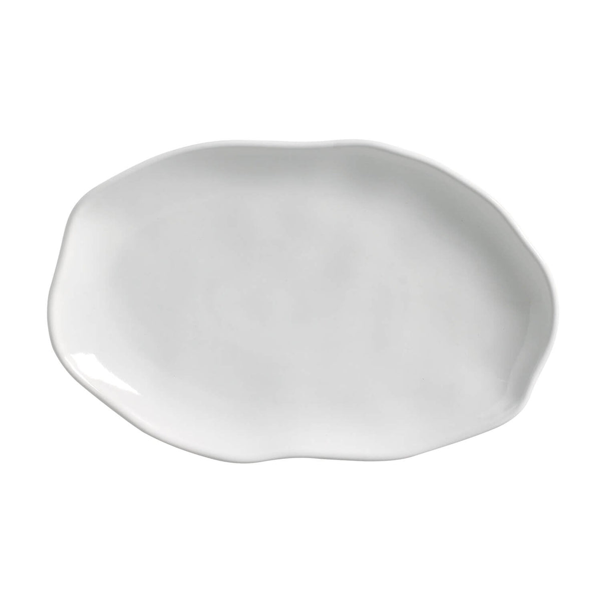 Porto Brasil NEW WHITE SHALLOW OVAL PR MEDIUM BIO STONEWARE dia. 11.81x7.87" SKU: '14831119801