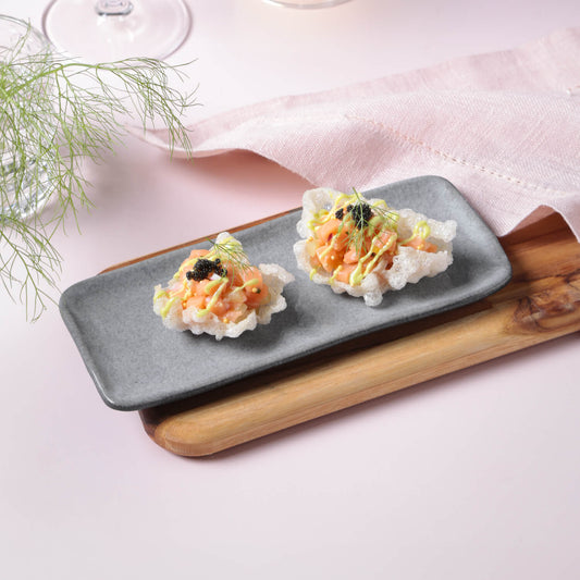 Porto Brasil DUST RECTANGULAR PR ORGANIC STONEWARE dia. 8.66x3.74"  SKU: '15014115801