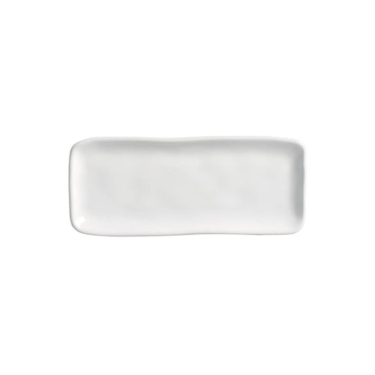 Porto Brasil NEW WHITE RECTANGULAR PR ORGANIC STONEWARE dia. 8.66x3.74"  SKU: '15014119801