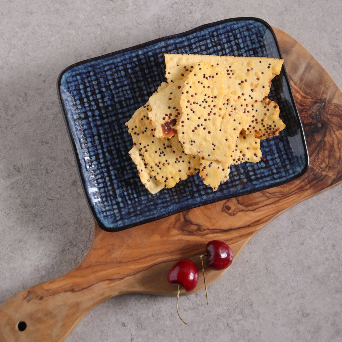 Porto Brasil DENIM RECTANGULAR PR JUTA STONEWARE dia. 7.08x5.51" SKU: '15064113001