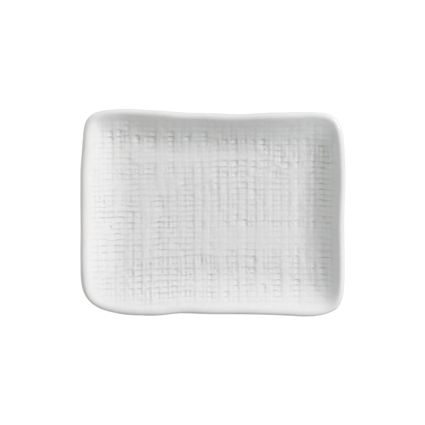 Porto Brasil NEW WHITE RECTANGULAR PR JUTA STONEWARE dia. 7.08x5.51" SKU: '15064119801