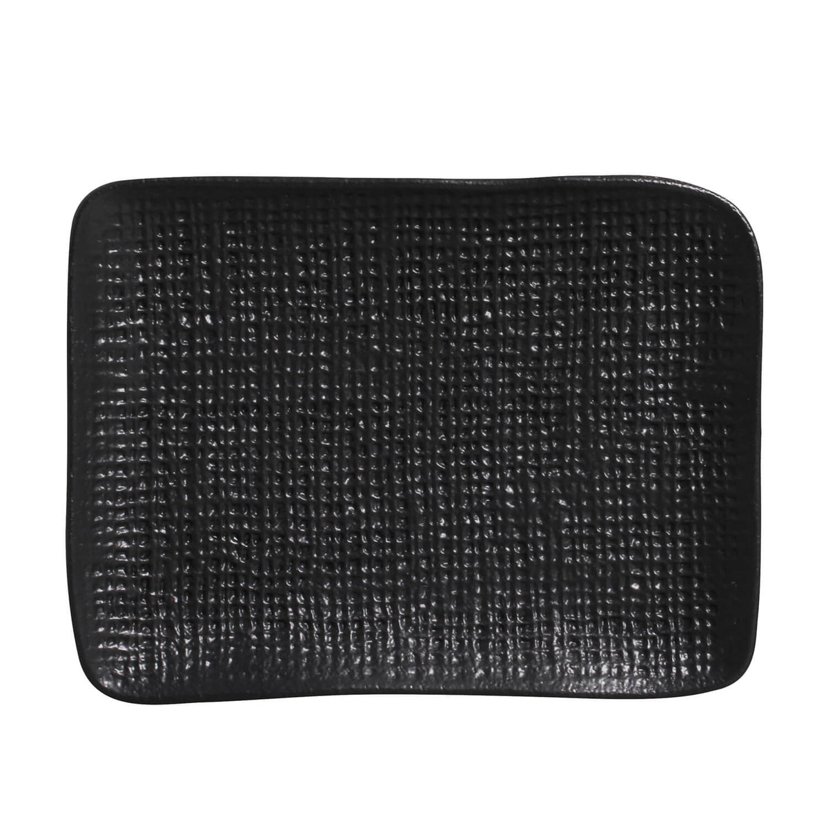 Porto Brasil MATTE BLACK RECTANGULAR PR JUTA STONEWARE dia. 7.08x5.51" SKU: '1506473901
