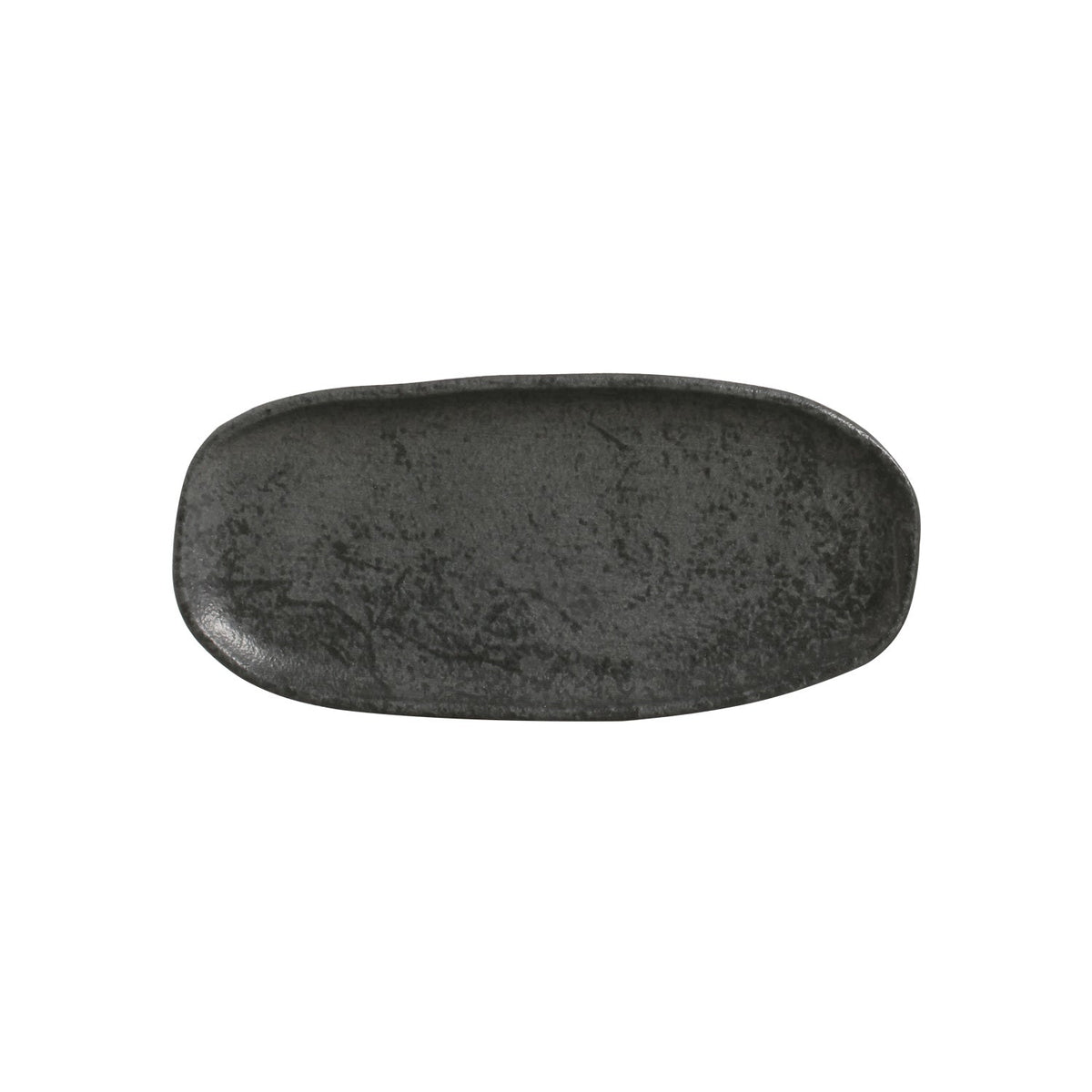 Porto Brasil CHROMIUM SHALLOW OVAL PR ORGANIC STONEWARE dia. 9.06x4.33" SKU: '15114115901