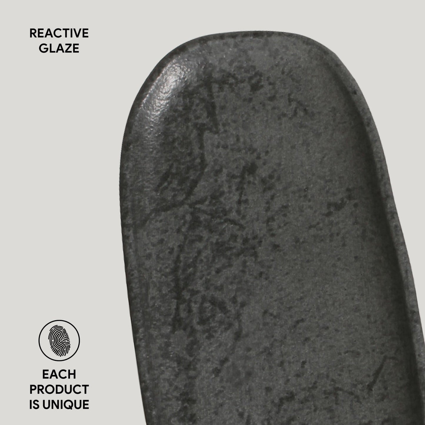 Porto Brasil CHROMIUM SHALLOW OVAL PR ORGANIC STONEWARE dia. 9.06x4.33"  SKU: '15114115901