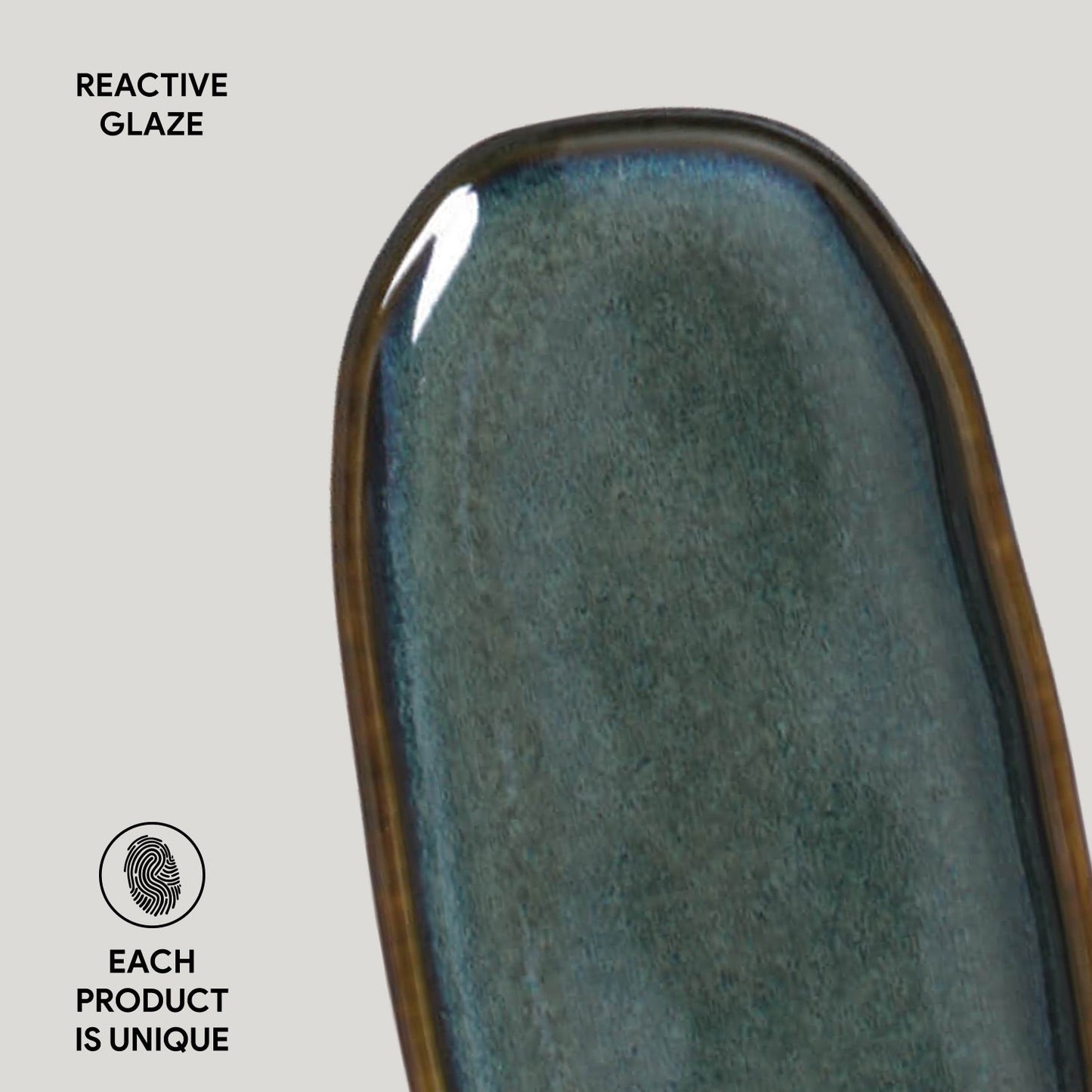 Porto Brasil OCEANO SHALLOW OVAL PR ORGANIC STONEWARE dia. 6.5x3.15" SKU: '15214106701