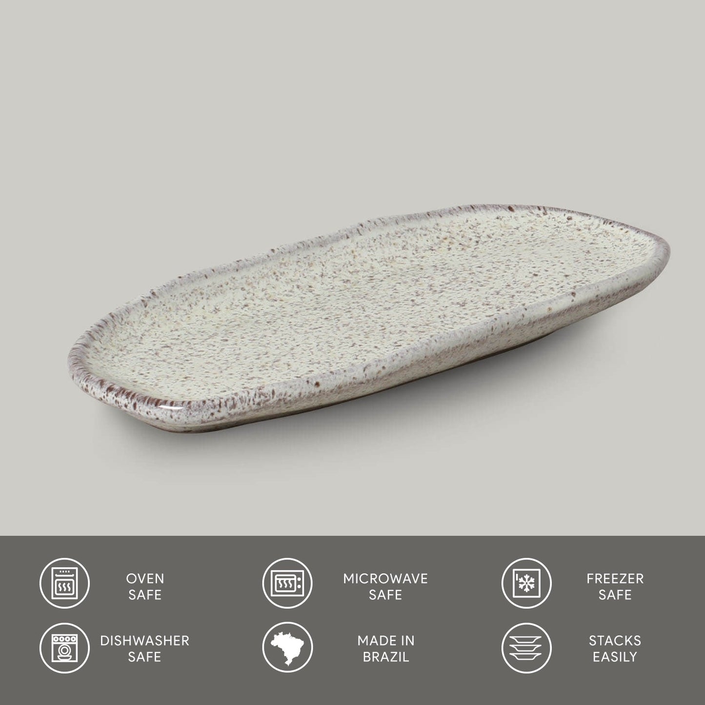 Porto Brasil PISTACHE SHALLOW OVAL PR ORGANIC STONEWARE dia. 6.5x3.15" SKU: '15214108801