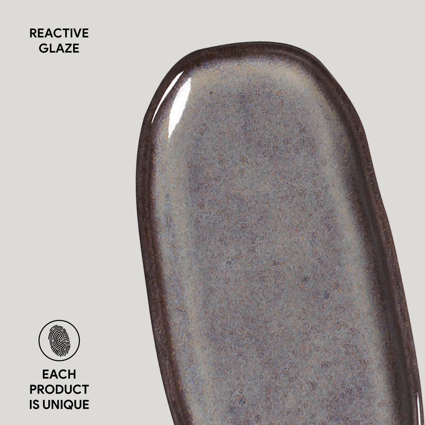 Porto Brasil TOURMALINE SHALLOW OVAL PR ORGANIC STONEWARE dia. 6.5x3.15" SKU: '15214108901