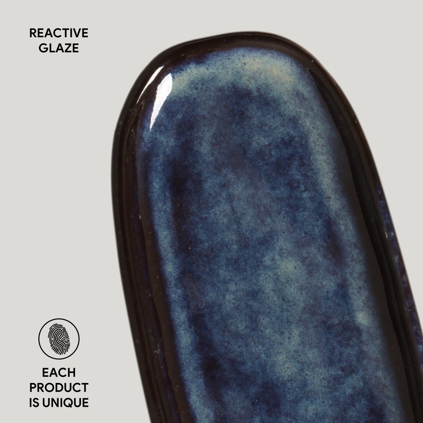 Porto Brasil DENIM SHALLOW OVAL PR ORGANIC STONEWARE dia. 6.5x3.15" SKU: '15214113001