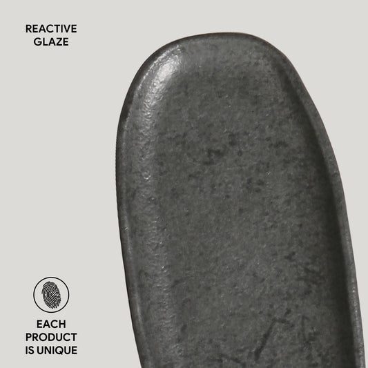 Porto Brasil CHROMIUM SHALLOW OVAL PR ORGANIC STONEWARE dia. 6.5x3.15"  SKU: '15214115901