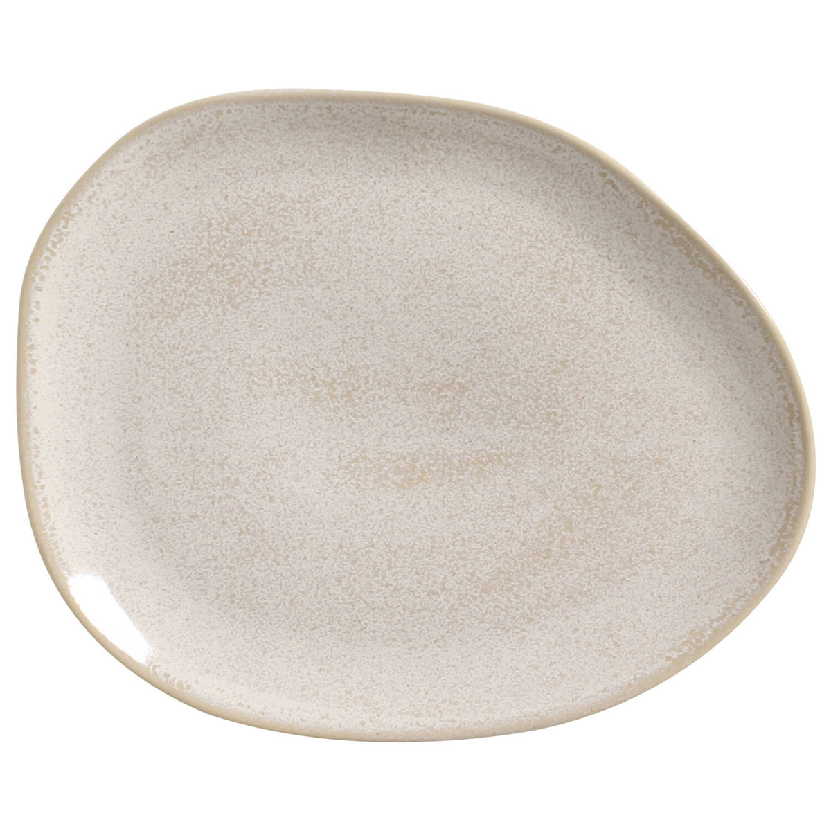 Porto Brasil LATTE OVAL DINNER PLATE ORGANIC STONEWARE dia. 12.2" SKU: '15314108501