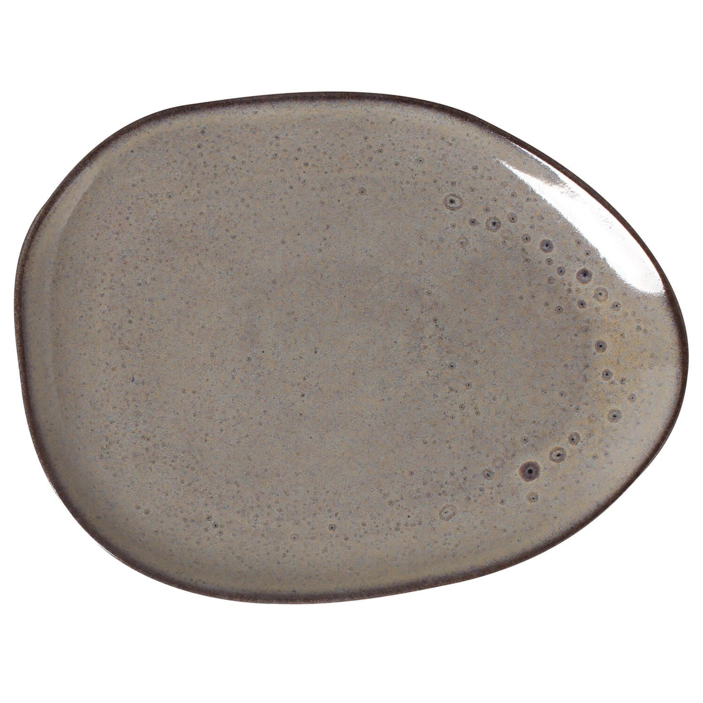 Porto Brasil TOURMALINE OVAL DINNER PLATE ORGANIC STONEWARE dia. 12.2" SKU: '15314108901