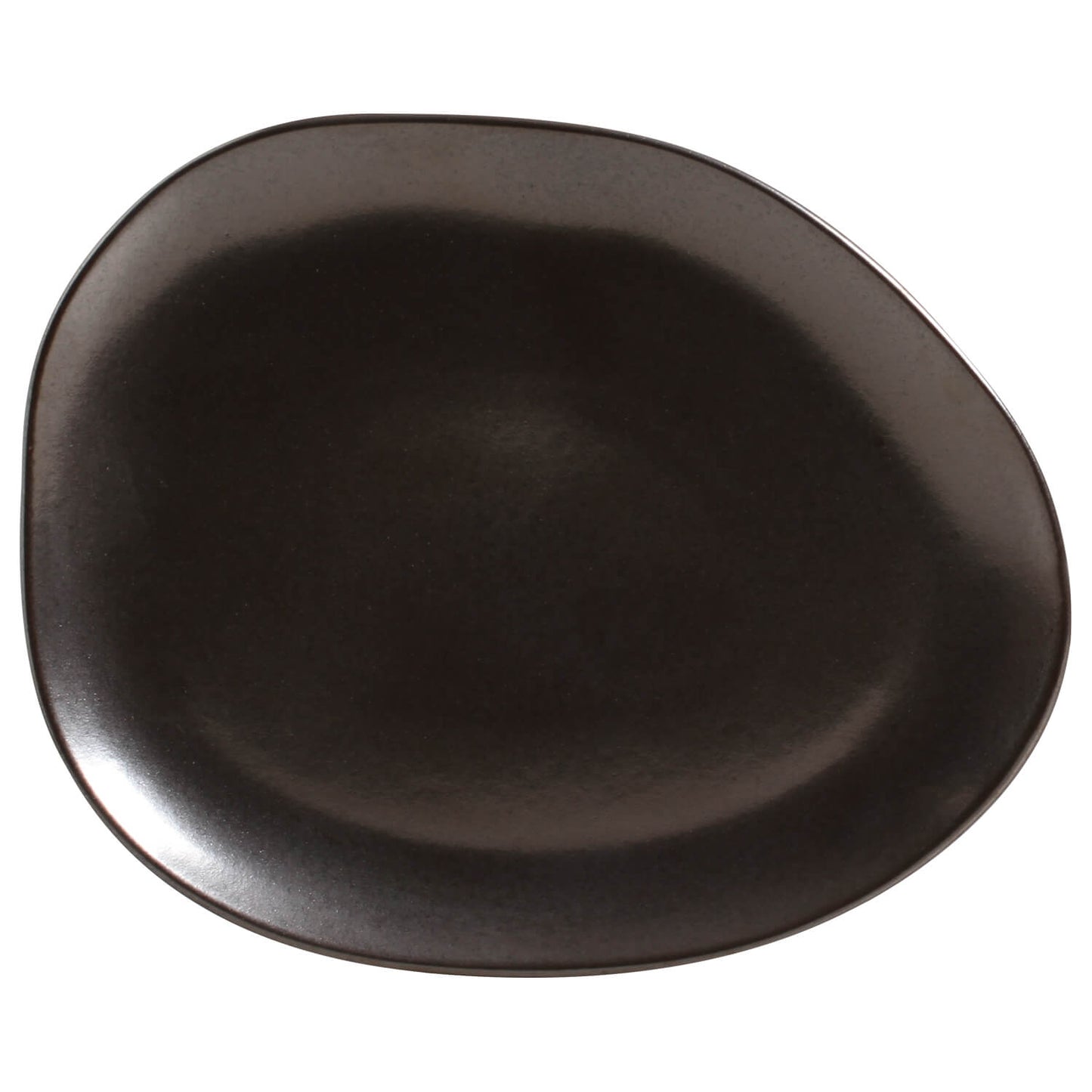 Porto Brasil METALLICA OVAL DINNER PLATE ORGANIC STONEWARE dia. 12.2" SKU: '15314109301