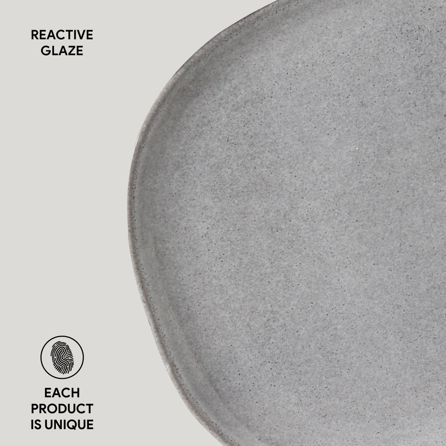 Porto Brasil DUST OVAL DINNER PLATE ORGANIC STONEWARE dia. 12.2" SKU: '15314115801