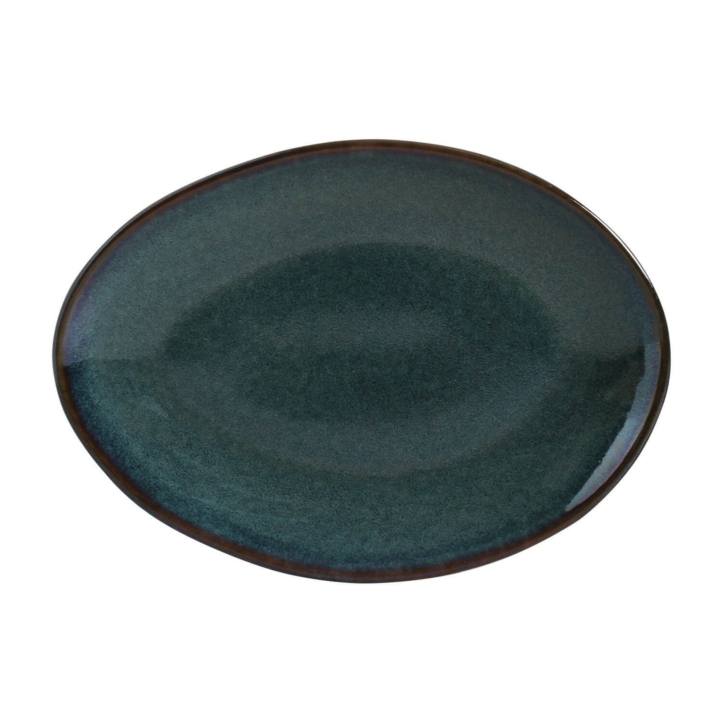 Porto Brasil OCEANO OVAL DESSERT PLATE ORGANIC STONEWARE dia. 8.86" SKU: '15414106701