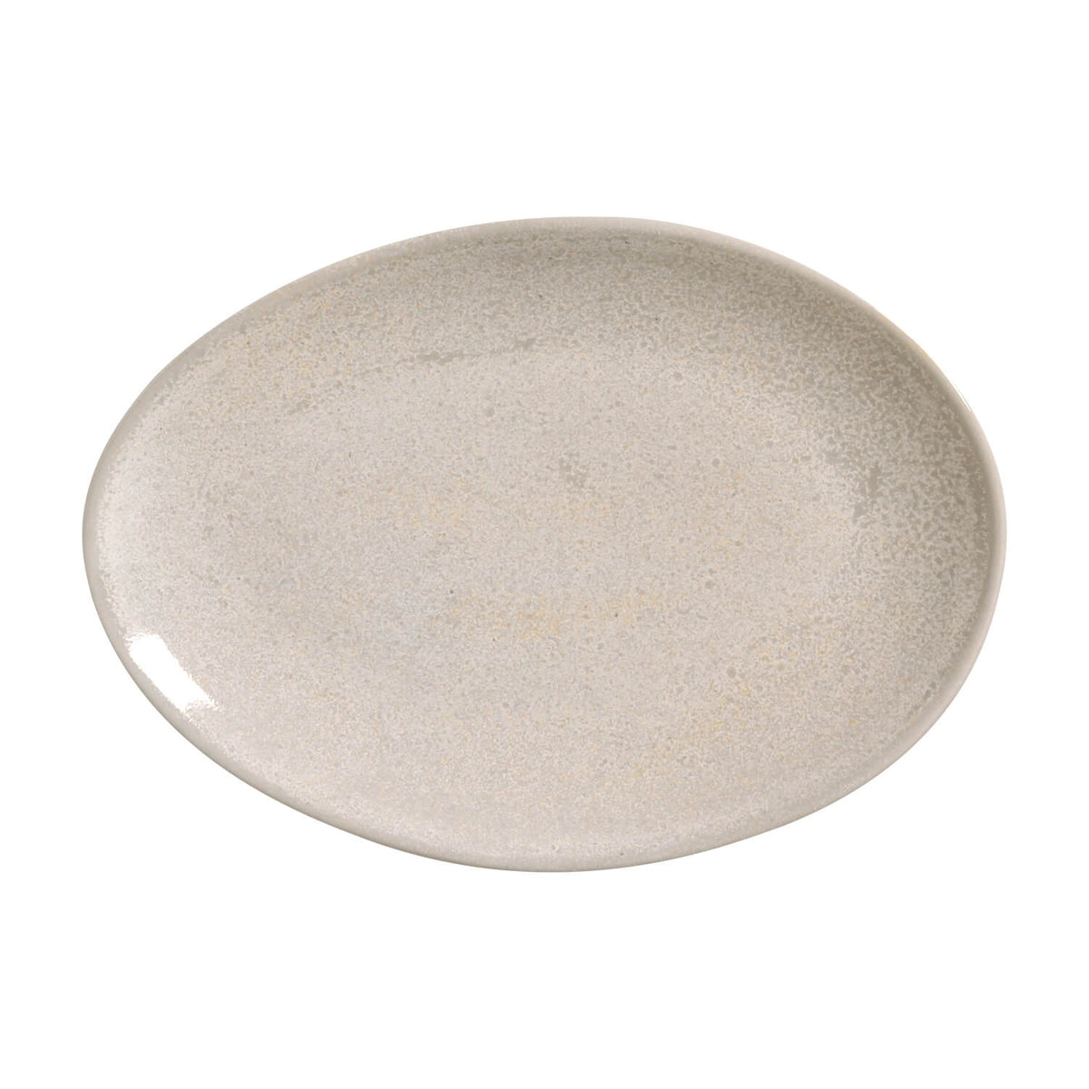 Porto Brasil LATTE OVAL DESSERT PLATE ORGANIC STONEWARE dia. 8.86" SKU: '15414108501