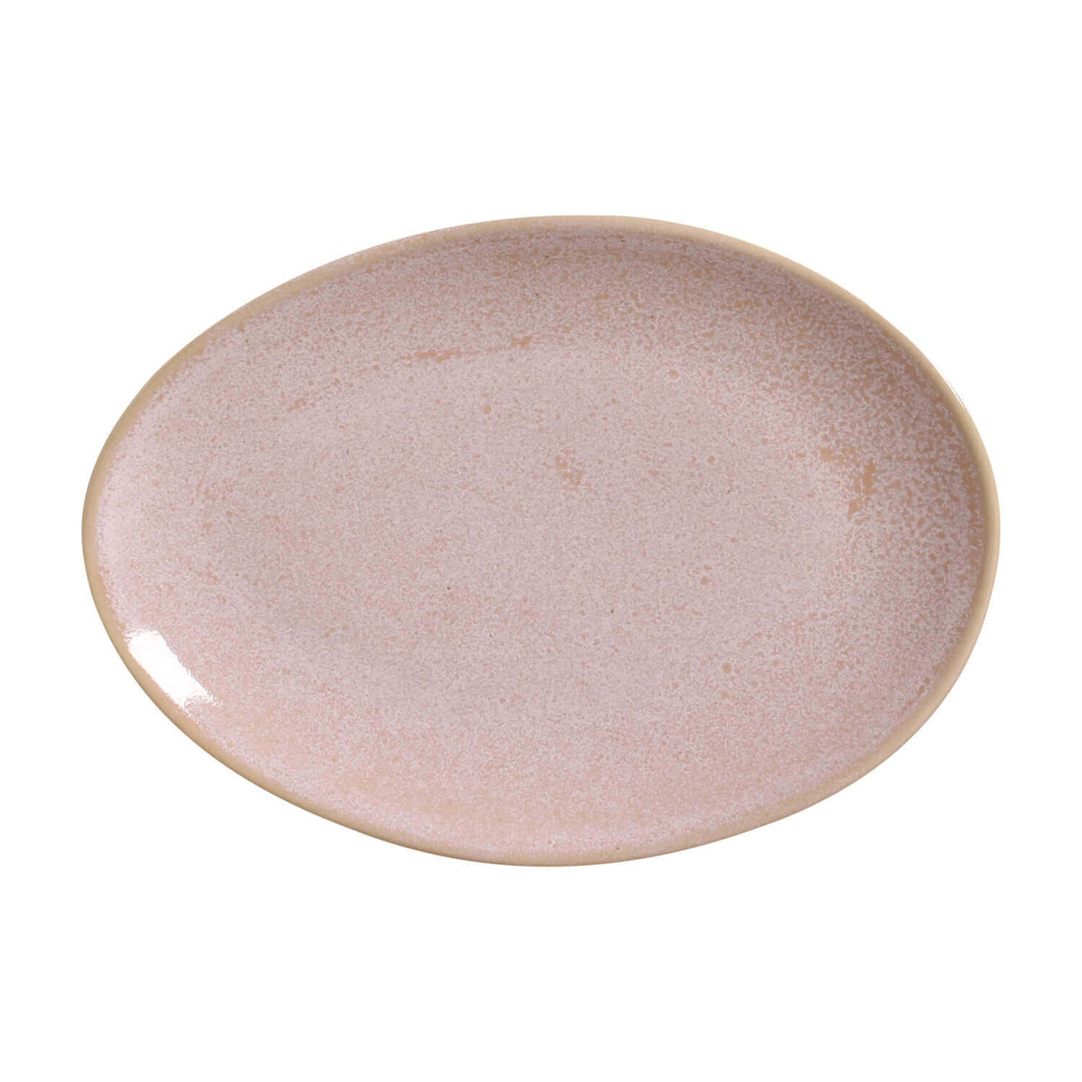Porto Brasil LITCHI OVAL DESSERT PLATE ORGANIC STONEWARE dia. 8.86" SKU: '15414109201