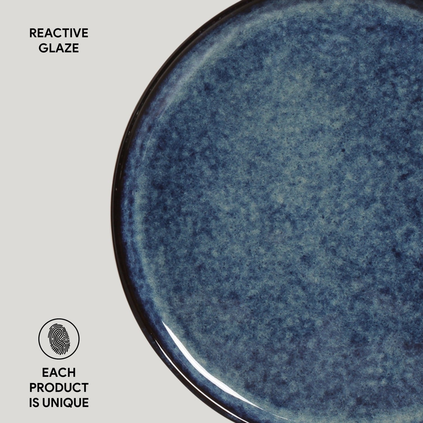 Porto Brasil DENIM BREAD PLATE STONEWARE dia. 15.5x1.6CM SKU: '15931113001