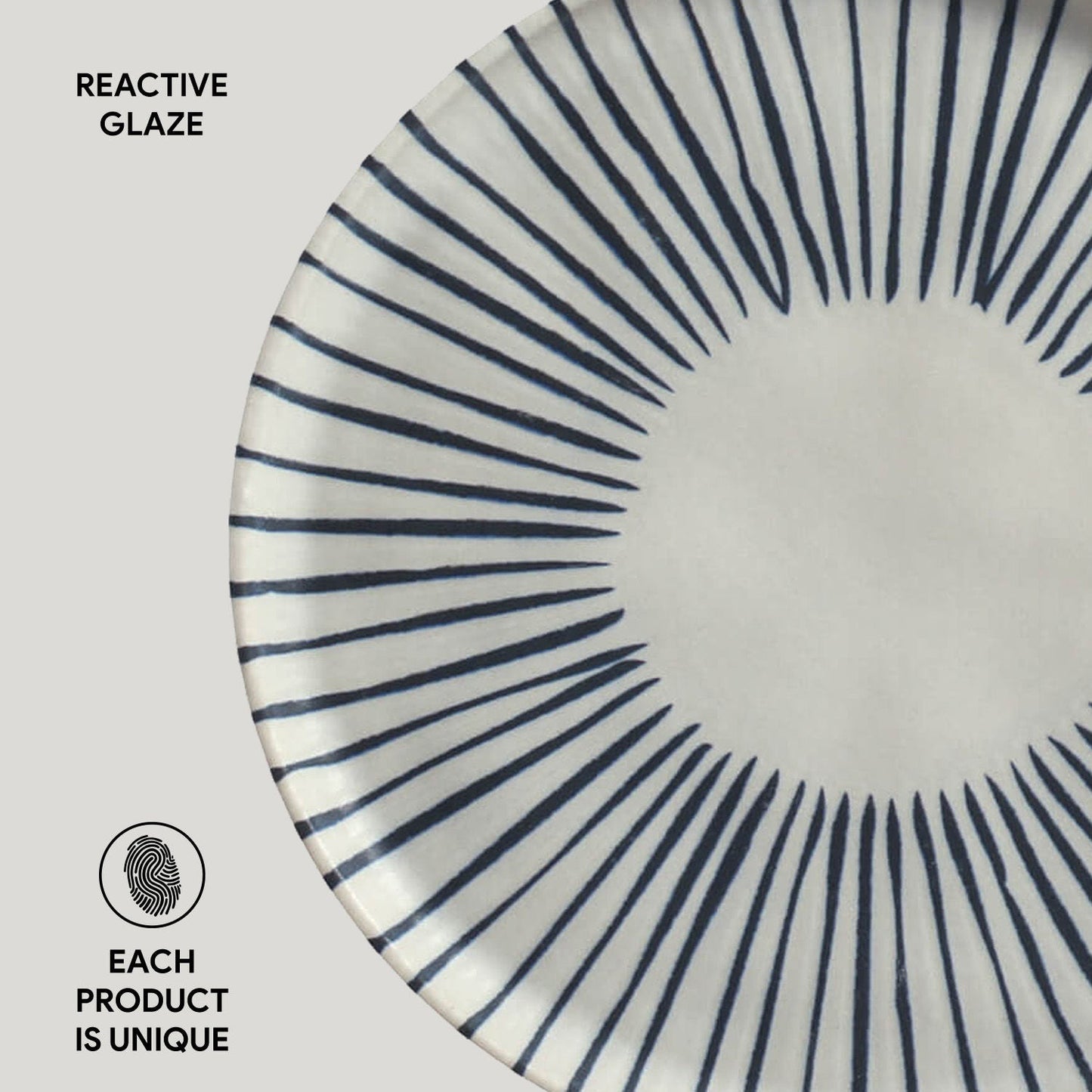 Porto Brasil ELEMENTO BREAD PLATE STONEWARE dia. 6.1x0.63" SKU: '1593193101
