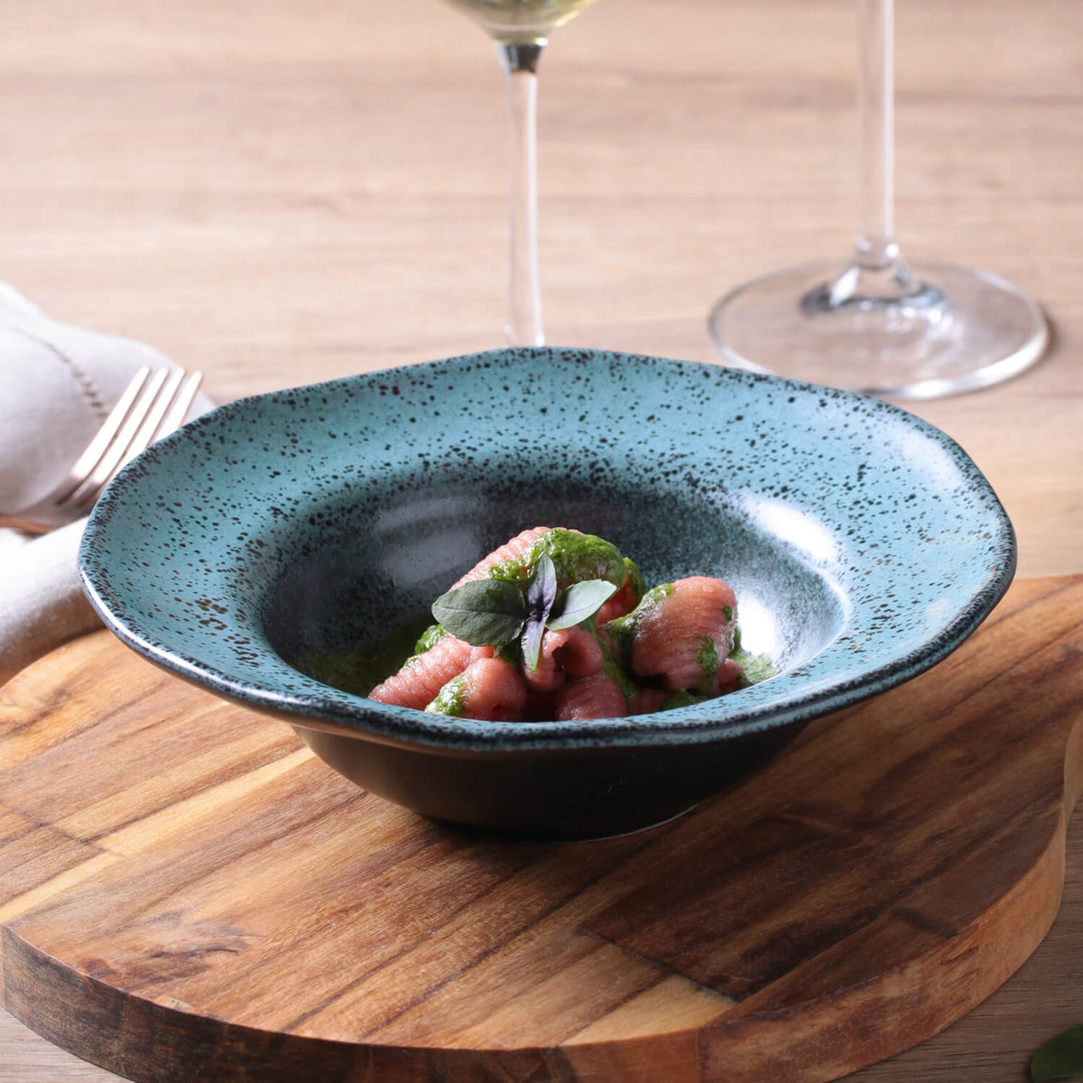 Porto Brasil NIGHT SKY DEEP RIM PLATE STONEWARE dia. 7.48x2.17" SKU: '1601477201