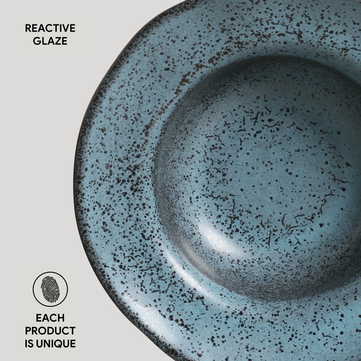 Porto Brasil NIGHT SKY DEEP RIM PLATE  STONEWARE dia. 7.48x2.17"  SKU: '1601477201