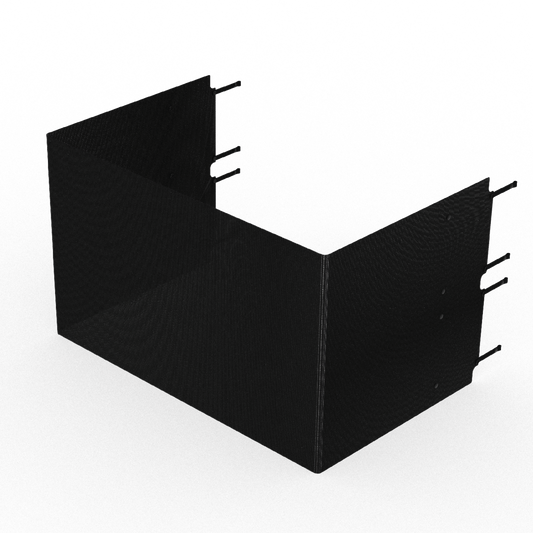 Panel - GN3:1 - Full 3 Side Mesh - Black