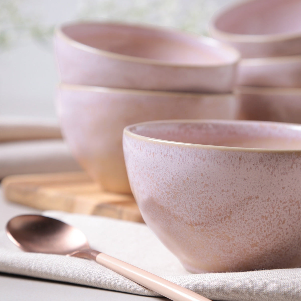 Porto Brasil LITCHI BOWL ORGANIC STONEWARE dia. 5.24" SKU: '1914109201