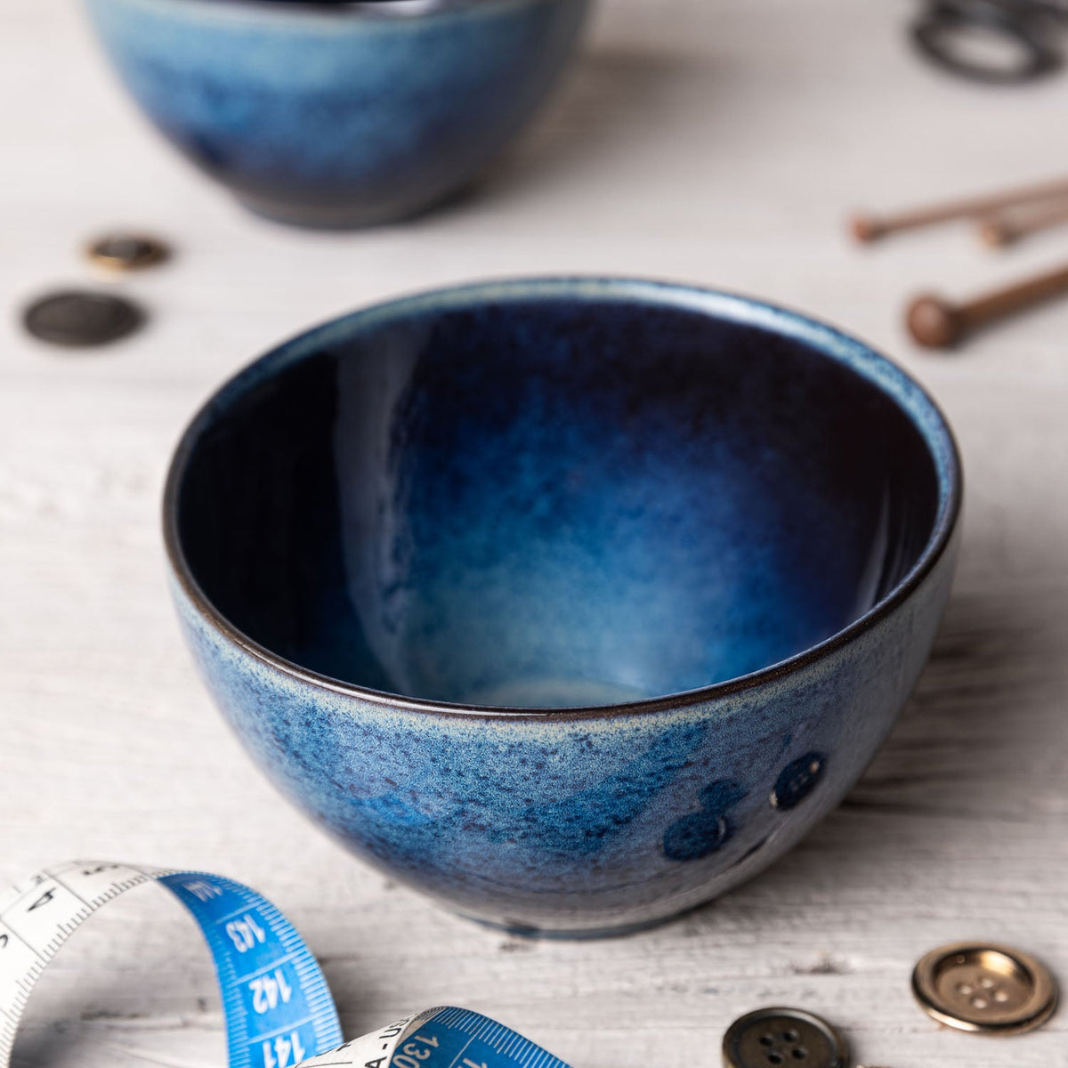 Porto Brasil DENIM BOWL ORGANIC STONEWARE dia. 5.24" SKU: '1914113001