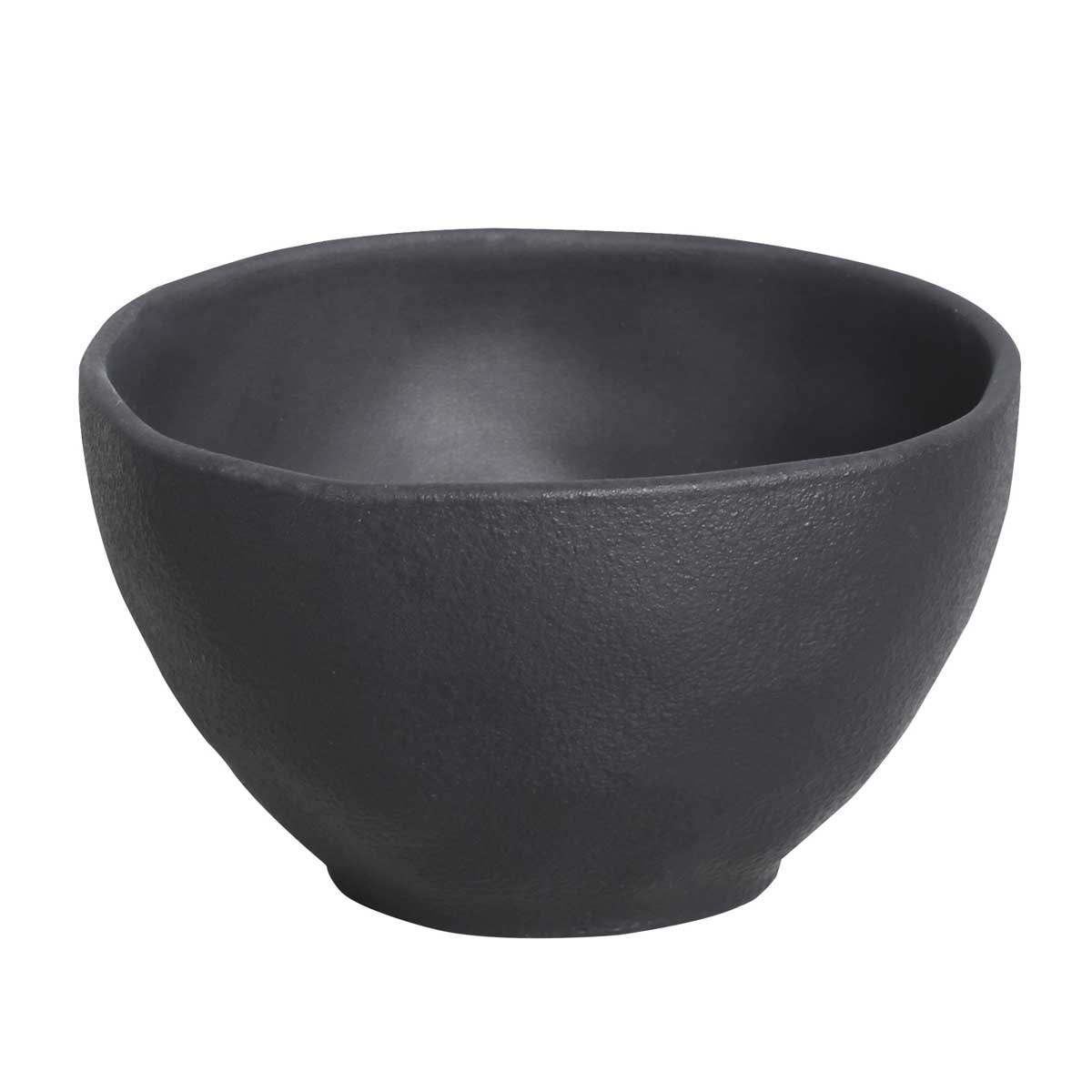 Porto Brasil MATTE BLACK BOWL ORGANIC STONEWARE dia. 5.24" SKU: '191473901