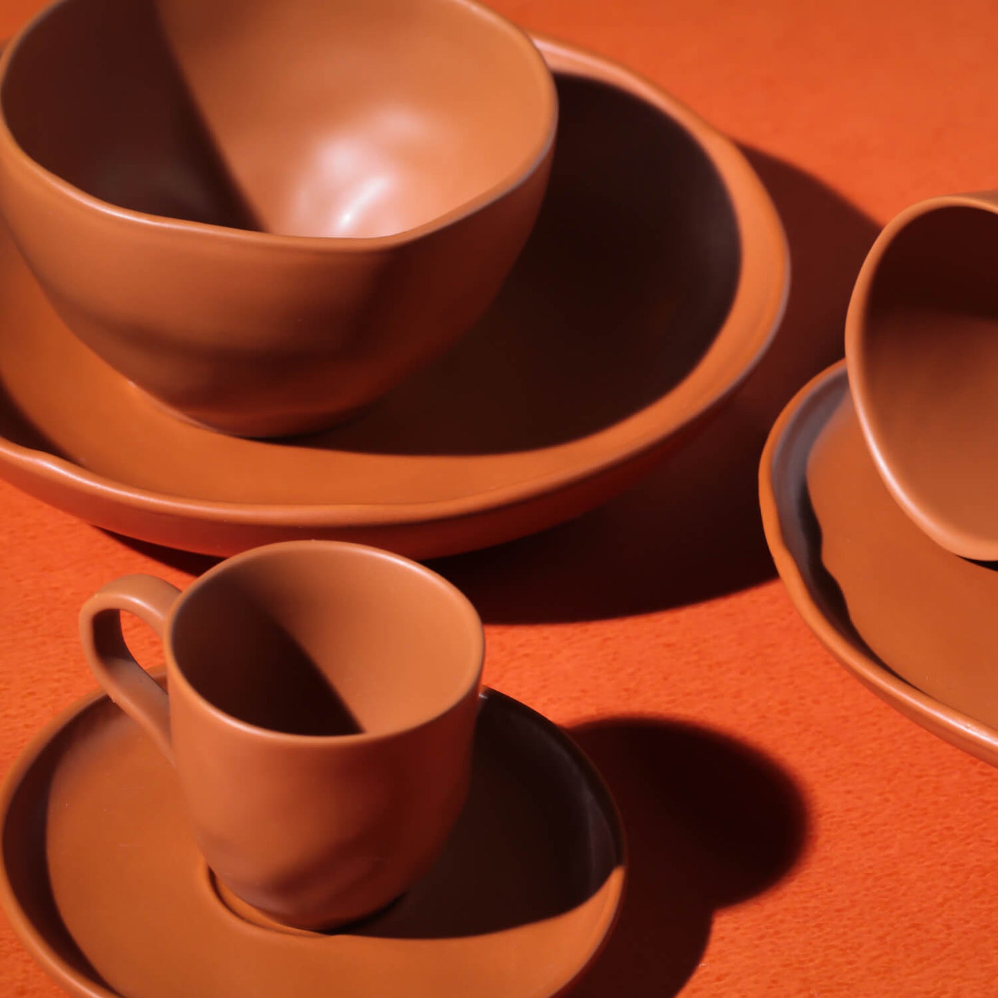 Porto Brasil TERRACOTTA BOWL ORGANIC STONEWARE dia. 5.24" SKU: '191495701