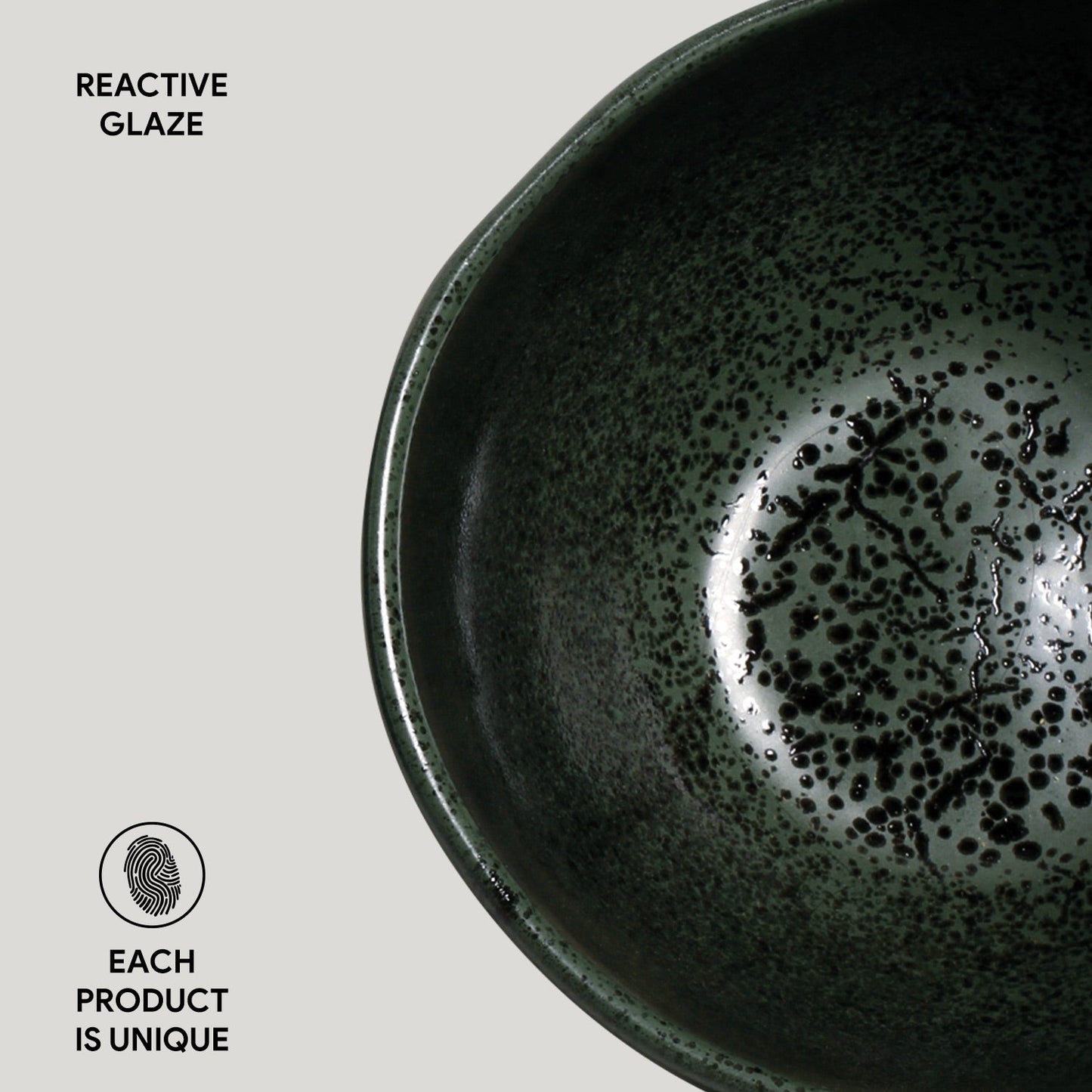 Porto Brasil GREENERY BOWL ORGANIC STONEWARE dia. 5.24" SKU: '191495801