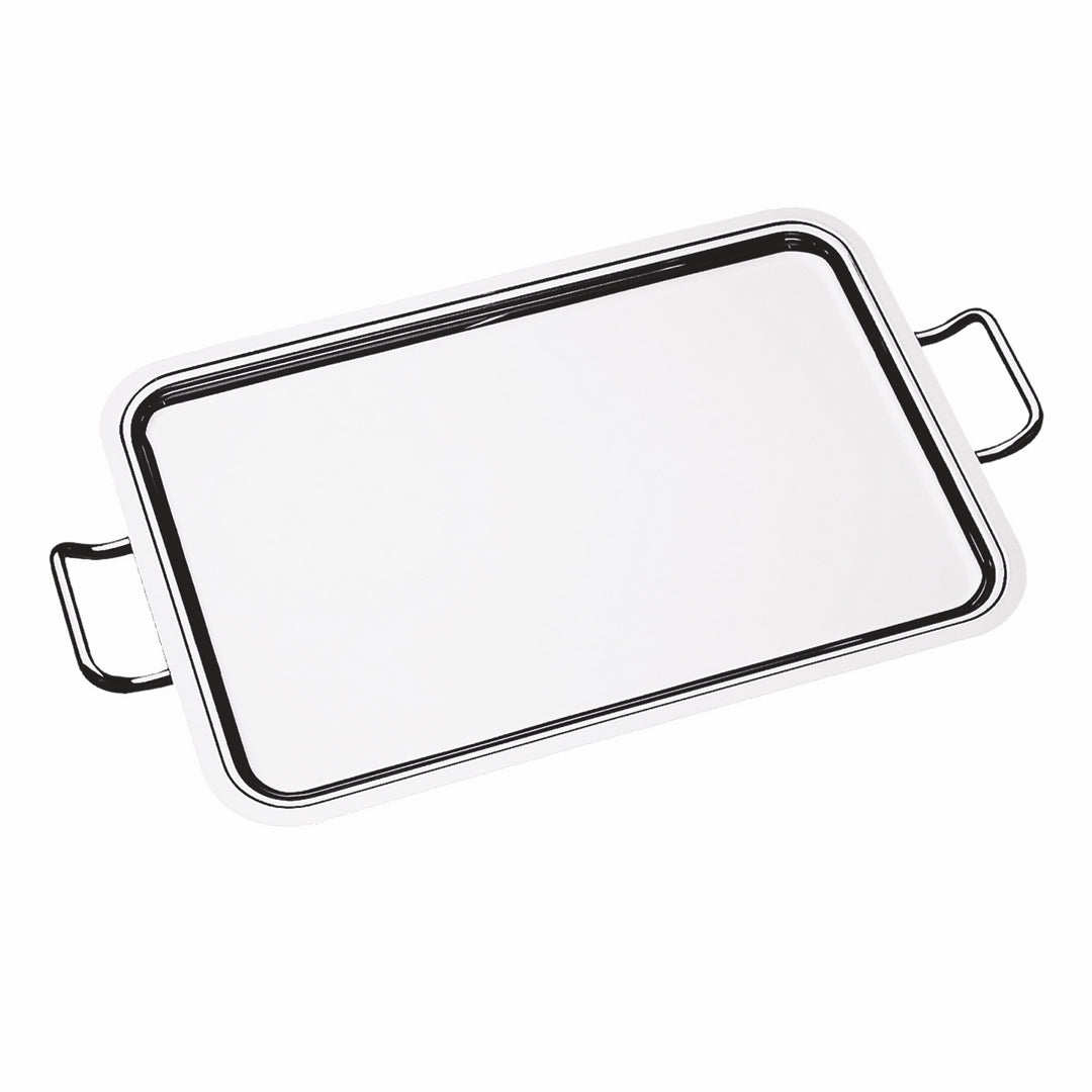 Rectangular Tray With Handles; L: 23-5/8" W: 16-1/2"