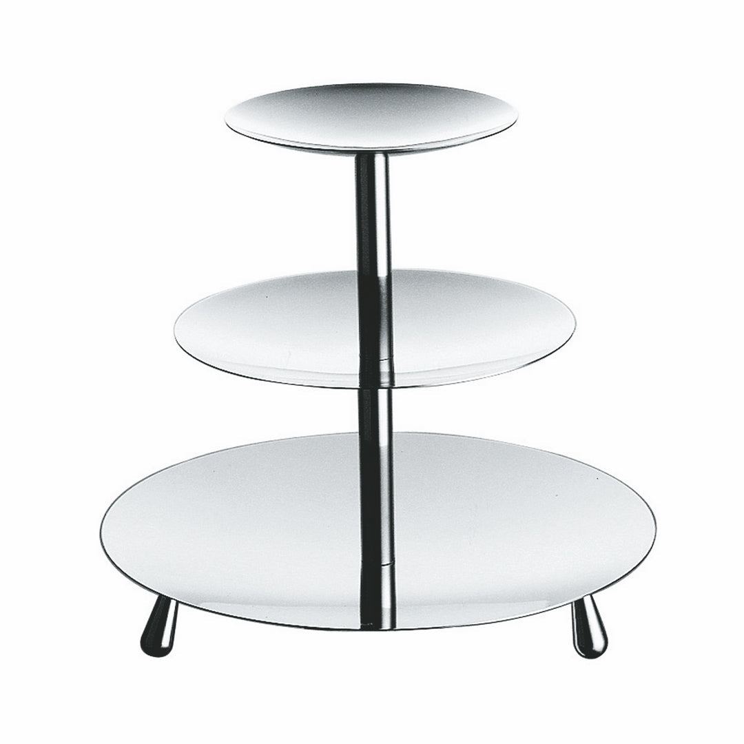 Petit-Four Stand With Feet, 3 Layers; H: 10-5/8", D: 5-1/2", 7-7/8", 11"
