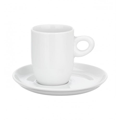 Vista Alegre Optima White - Coffee Cup & Uncentered Round Saucer 9cl SKU: 21109145