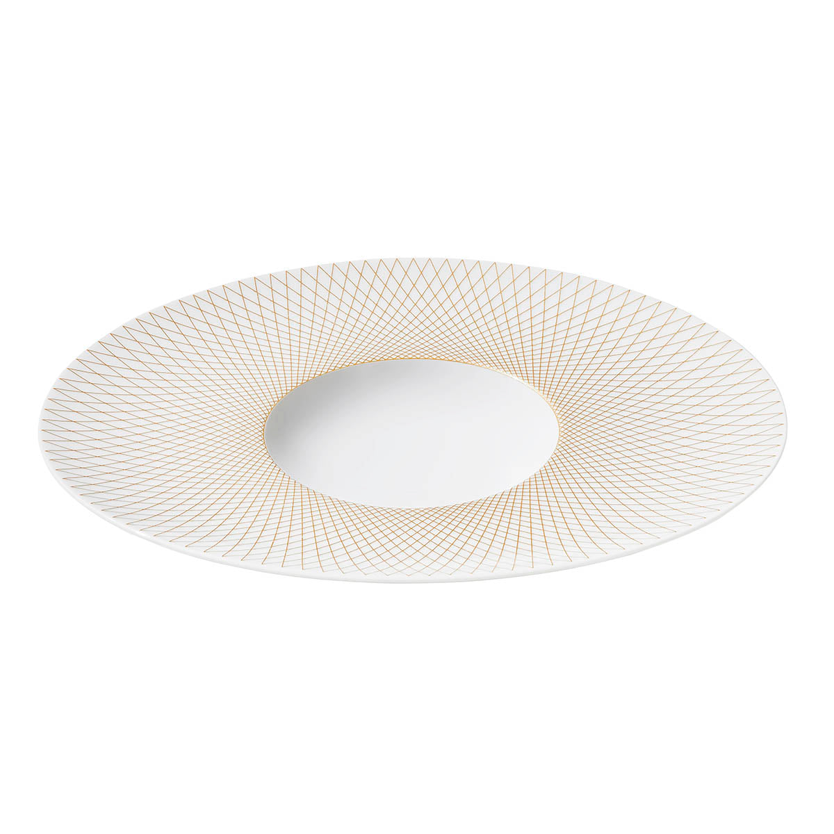 Degrenne Collection Graphique Classique Gold oval gourmet plate: 11.81 inches