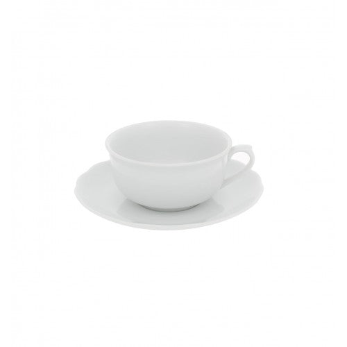 Vista Alegre Braganca White - Breakfast Cup & Saucer 2010/26 SKU: 22000171