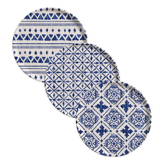 Porto Brasil MAYA DESSERT PLATE BIO STONEWARE dia. 8.46" - SET OF 3 DESIGNS  SKU: '3431117901