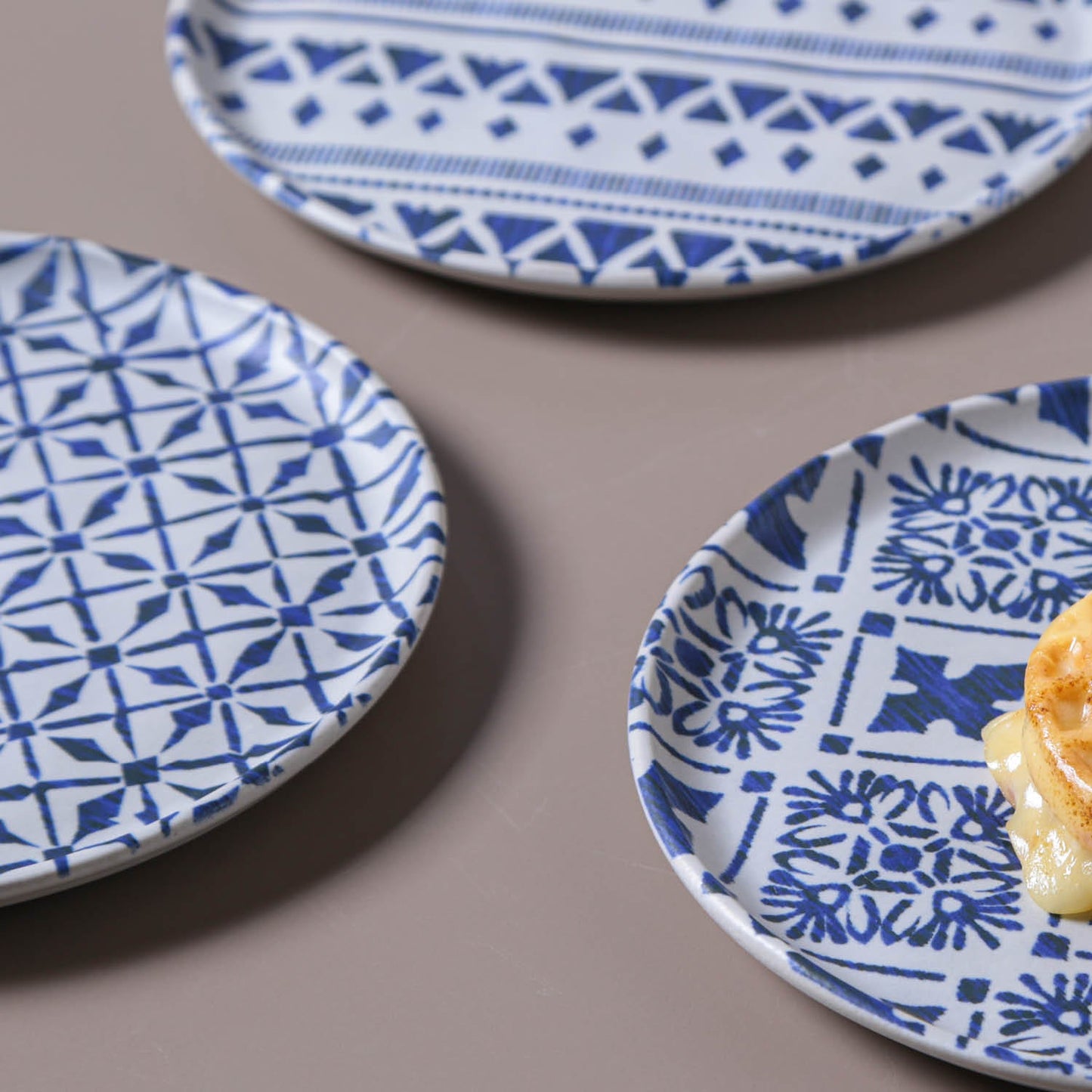 Porto Brasil MAYA DESSERT PLATE BIO STONEWARE dia. 8.46" - SET OF 3 DESIGNS SKU: '3431117901