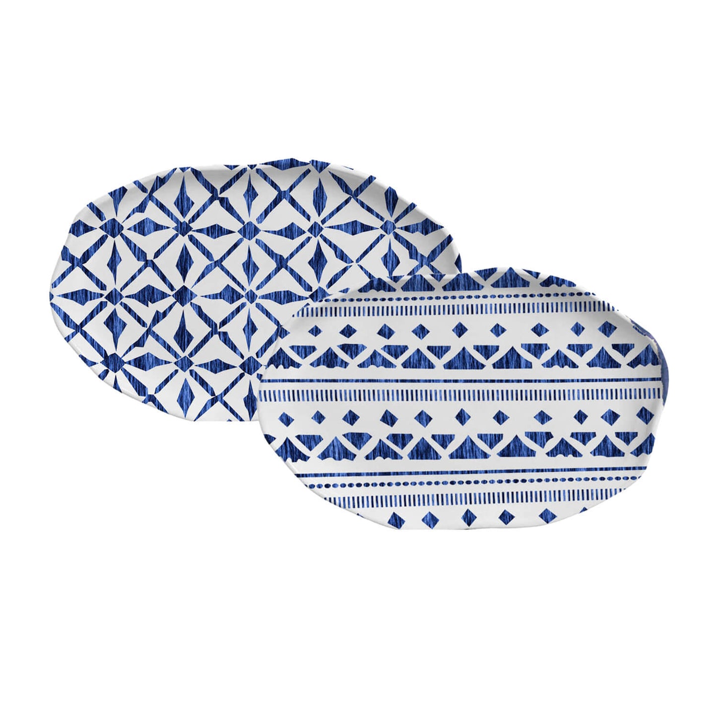 Porto Brasil MAYA SHALLOW OVAL PR MEDIUM BIO STONEWARE dia. 11.81x7.87" SET OF 2 DESIGNS SKU: '34831117901