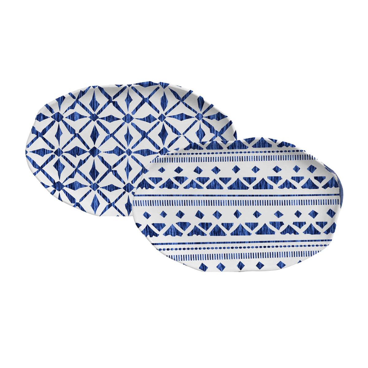 Porto Brasil MAYA SHALLOW OVAL PR MEDIUM BIO STONEWARE dia. 11.81x7.87" SET OF 2 DESIGNS SKU: '34831117901