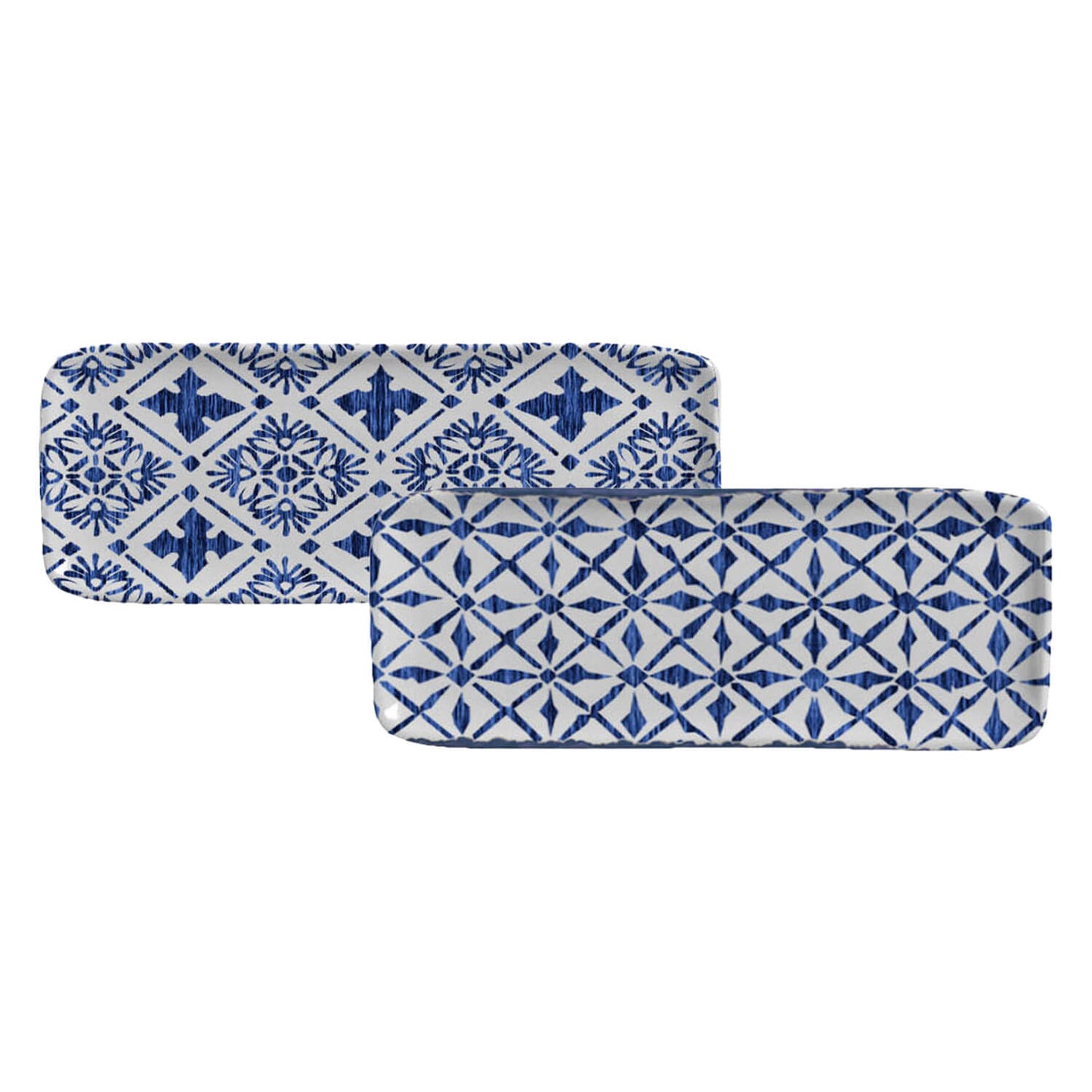 Porto Brasil MAYA RECTANGULAR PR ORGANIC STONEWARE dia. 8.66x3.74" SET OF 2 DESIGNS SKU: '35014117901