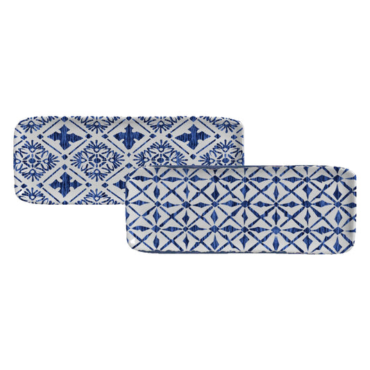 Porto Brasil MAYA RECTANGULAR PR ORGANIC STONEWARE dia. 8.66x3.74" SET OF 2 DESIGNS  SKU: '35014117901
