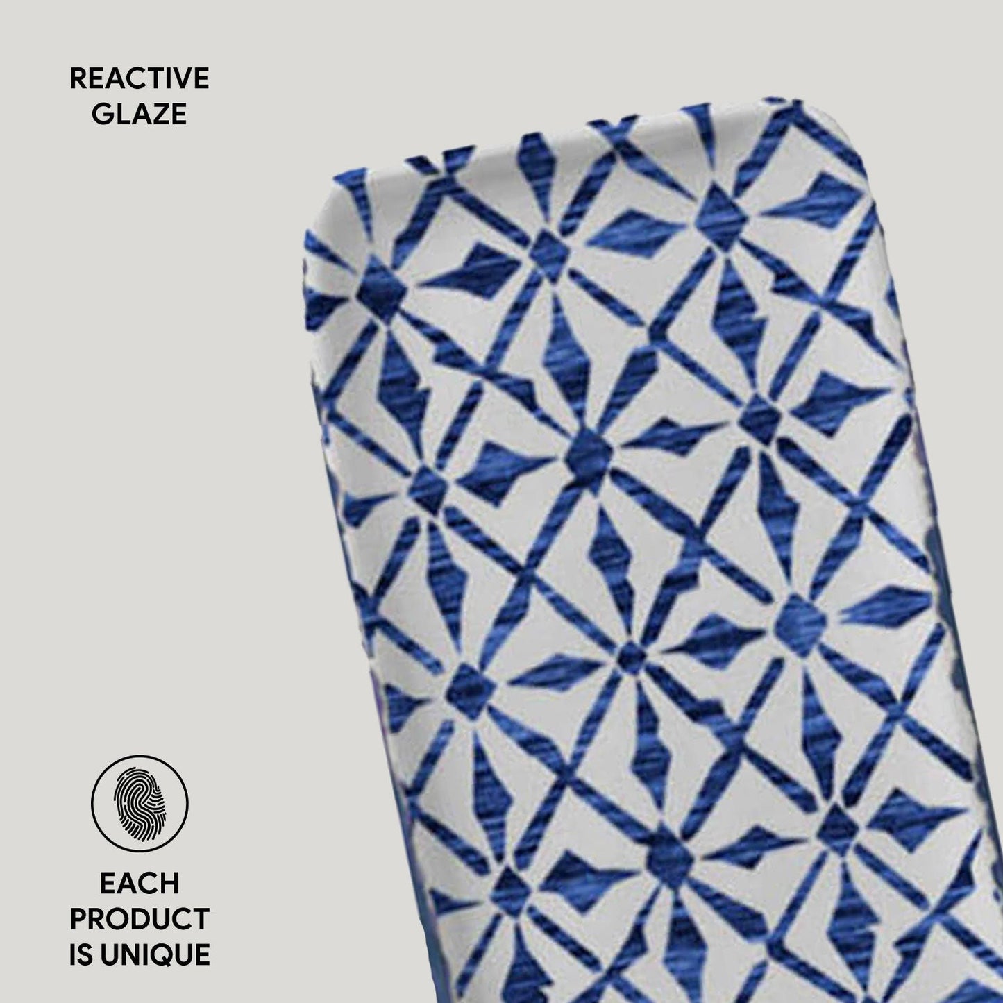 Porto Brasil MAYA RECTANGULAR PR ORGANIC STONEWARE dia. 8.66x3.74" SET OF 2 DESIGNS SKU: '35014117901
