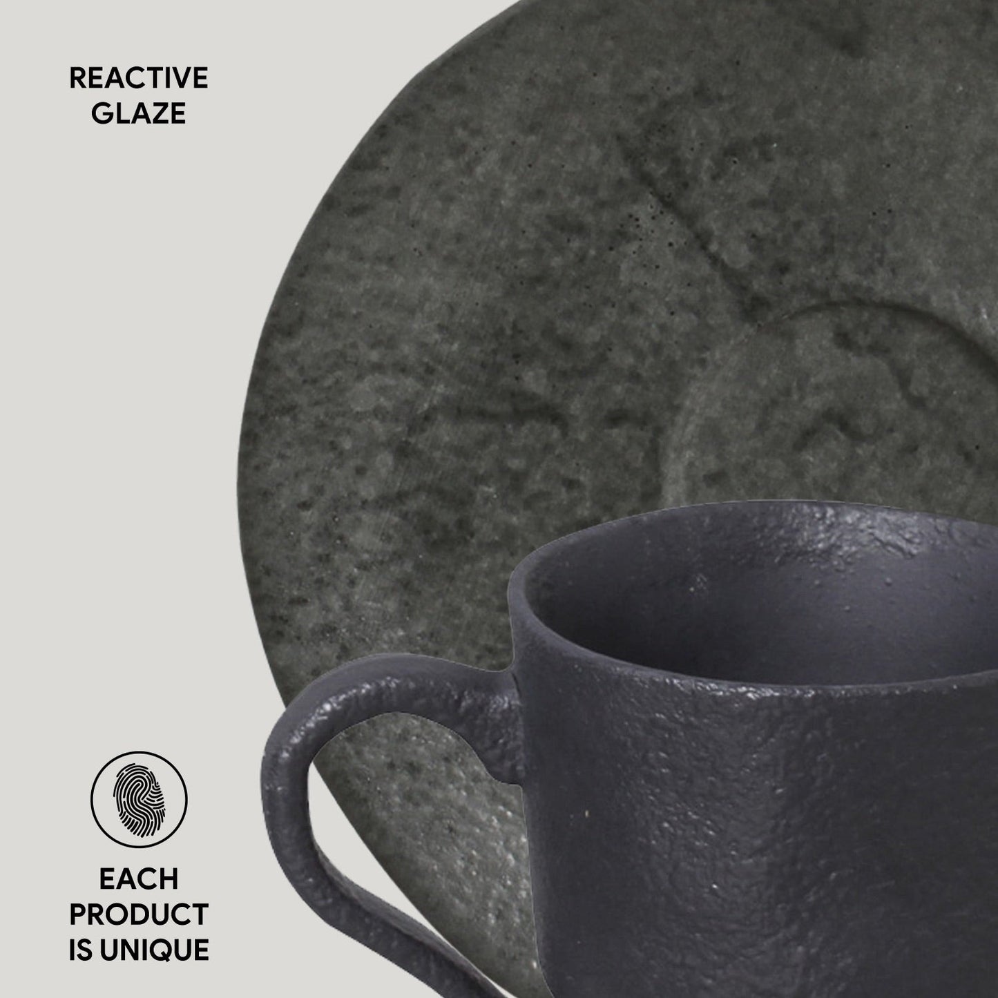 Porto Brasil CHROMIUM ORGANIC COFFEE CUP + ORGANIC SAUCER SKU: '351474601