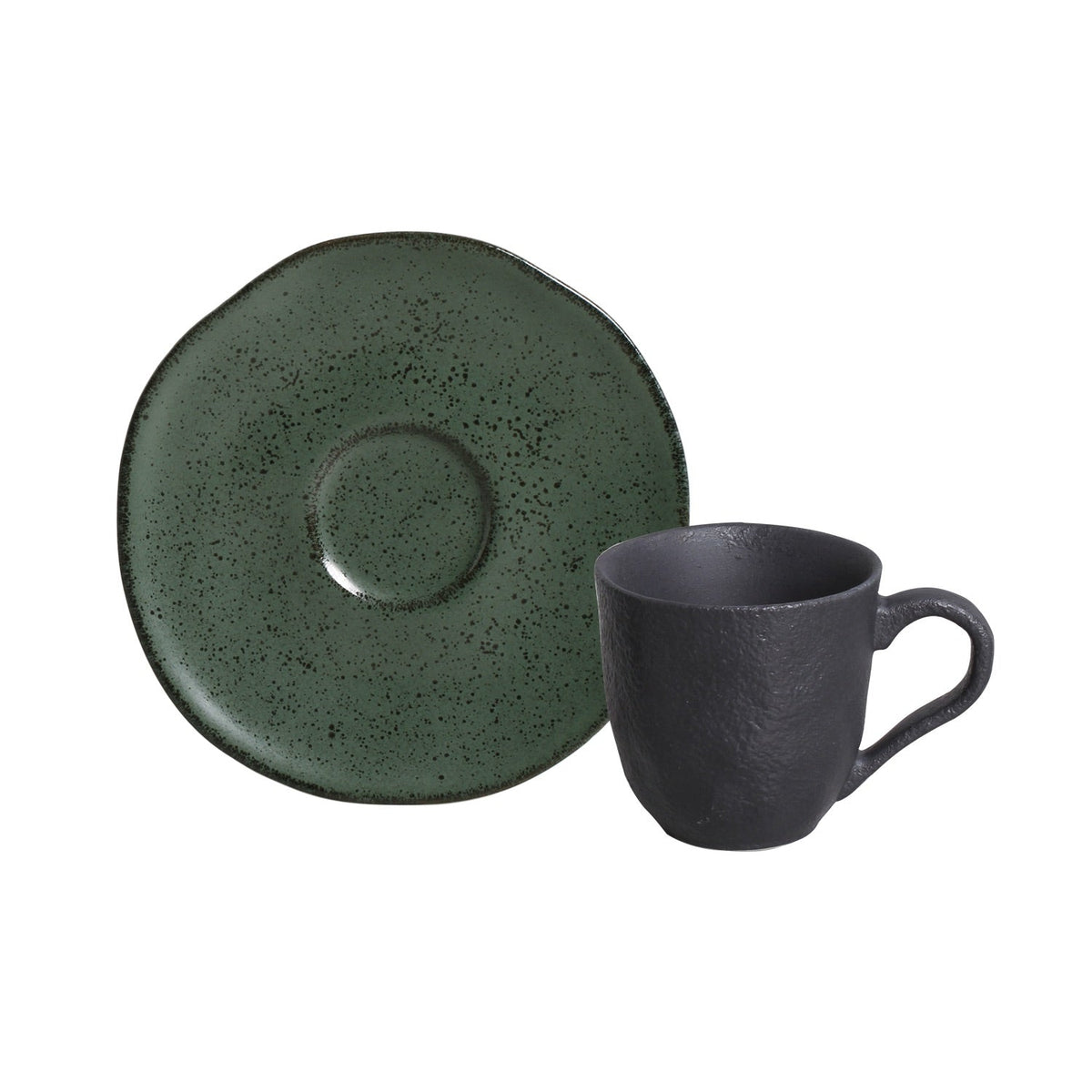 Porto Brasil GREENERY ORGANIC COFFEE CUP + ORGANIC SAUCER SKU: '351495801