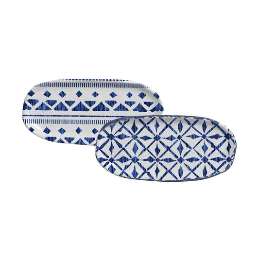 Porto Brasil MAYA SHALLOW OVAL PR ORGANIC STONEWARE dia. 6.5x3.15" SET OF 2 DESIGNS  SKU: '35214117901