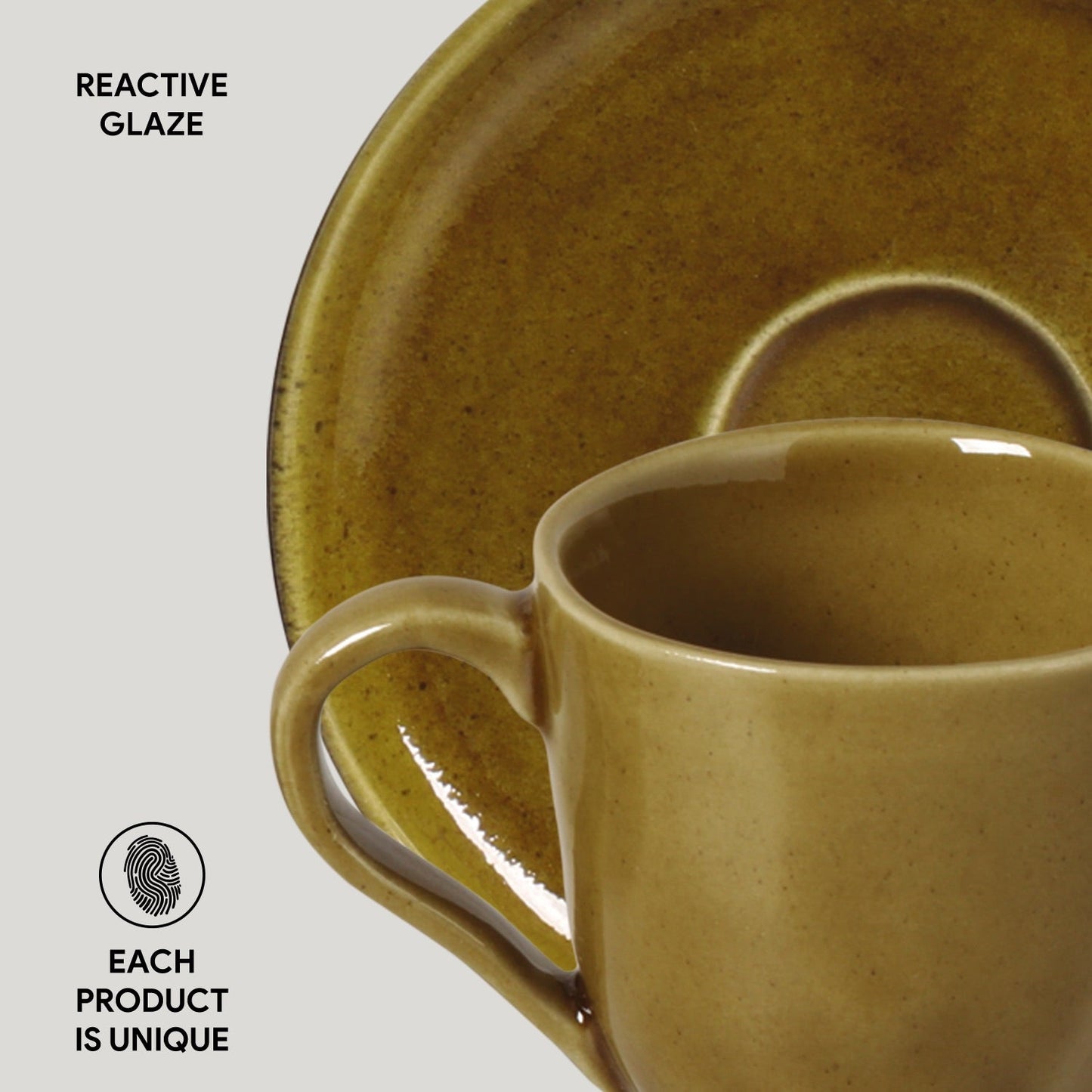 Porto Brasil AMBER ORGANIC COFFEE CUP + BIO SAUCER SKU: '353177101