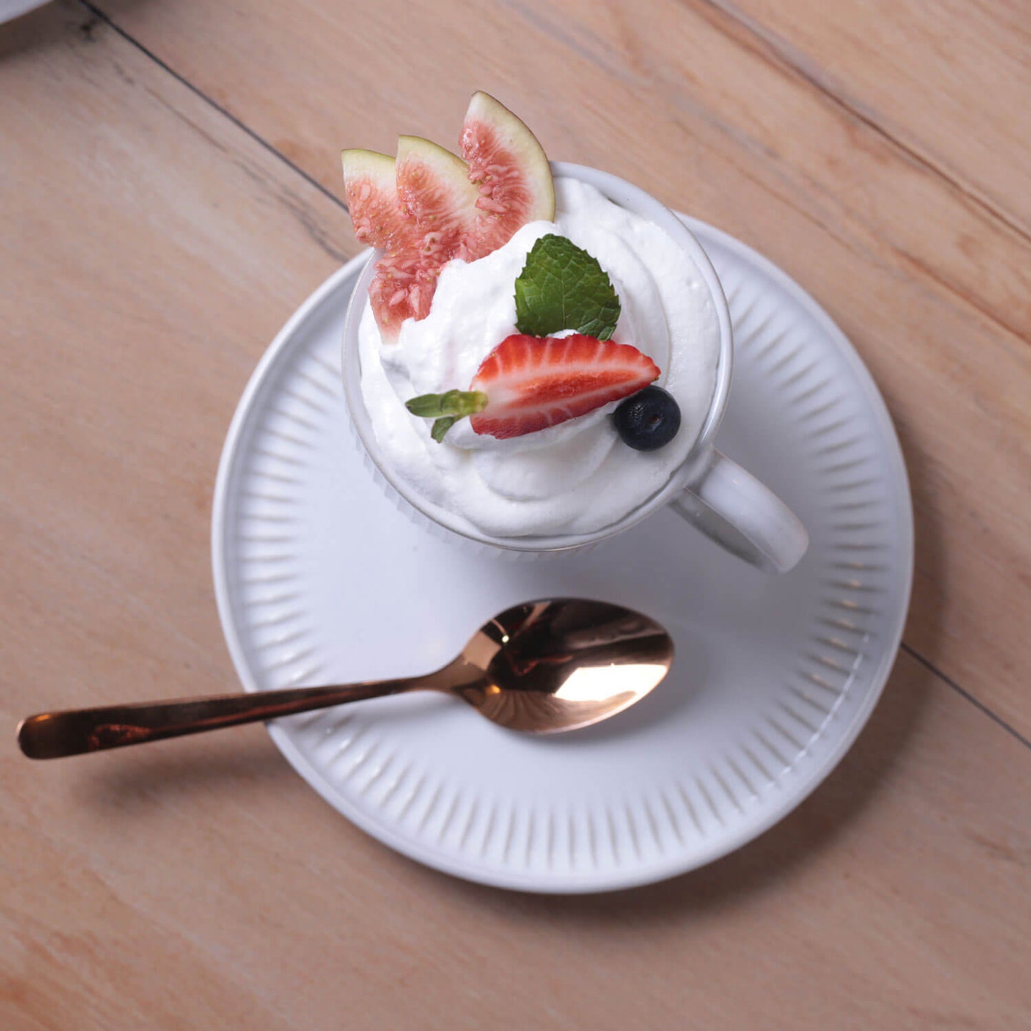 Porto Brasil NEW WHITE LINHAS STACKABLE dia. 7.78 oz. TEA CUP W/ SAUCER SKU: '36161119801