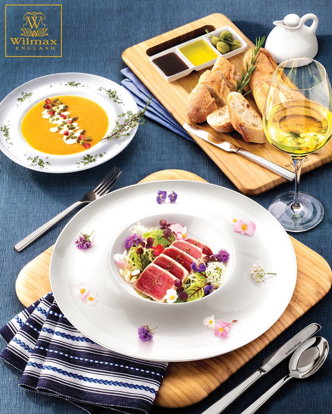 Wilmax Natural Bamboo Long Serving Board 23.6" X 7.9" | 60 X 20 Cm SKU: WL-771144/A