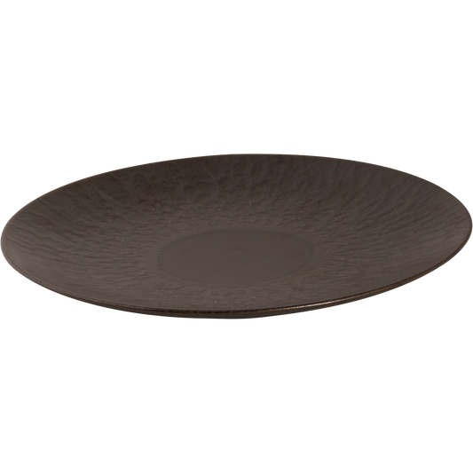 Plate_coupe_Palmer_Ruston_27_cm_Brown_Stoneware_St?ck_e__1_stuk_s_